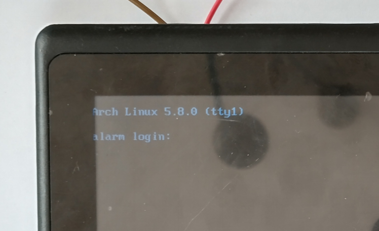 Arch CLI login being shown